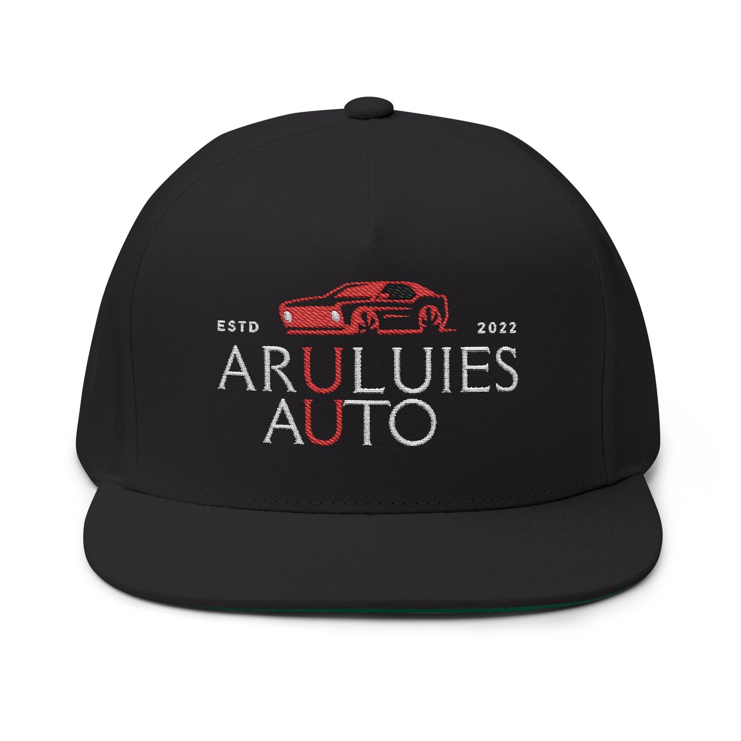 AAuto Embroidered Flat Bill