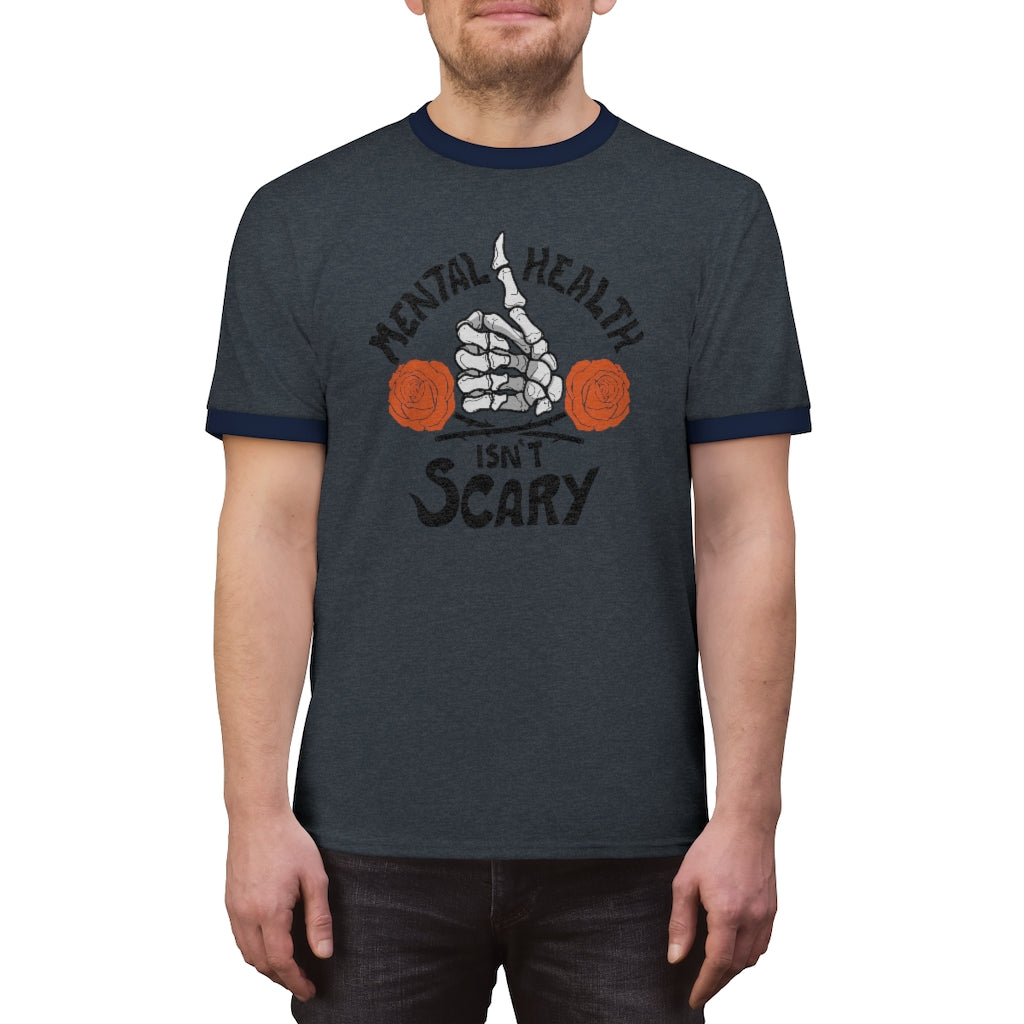 Mental Health Isn't Scary Ringer Tee