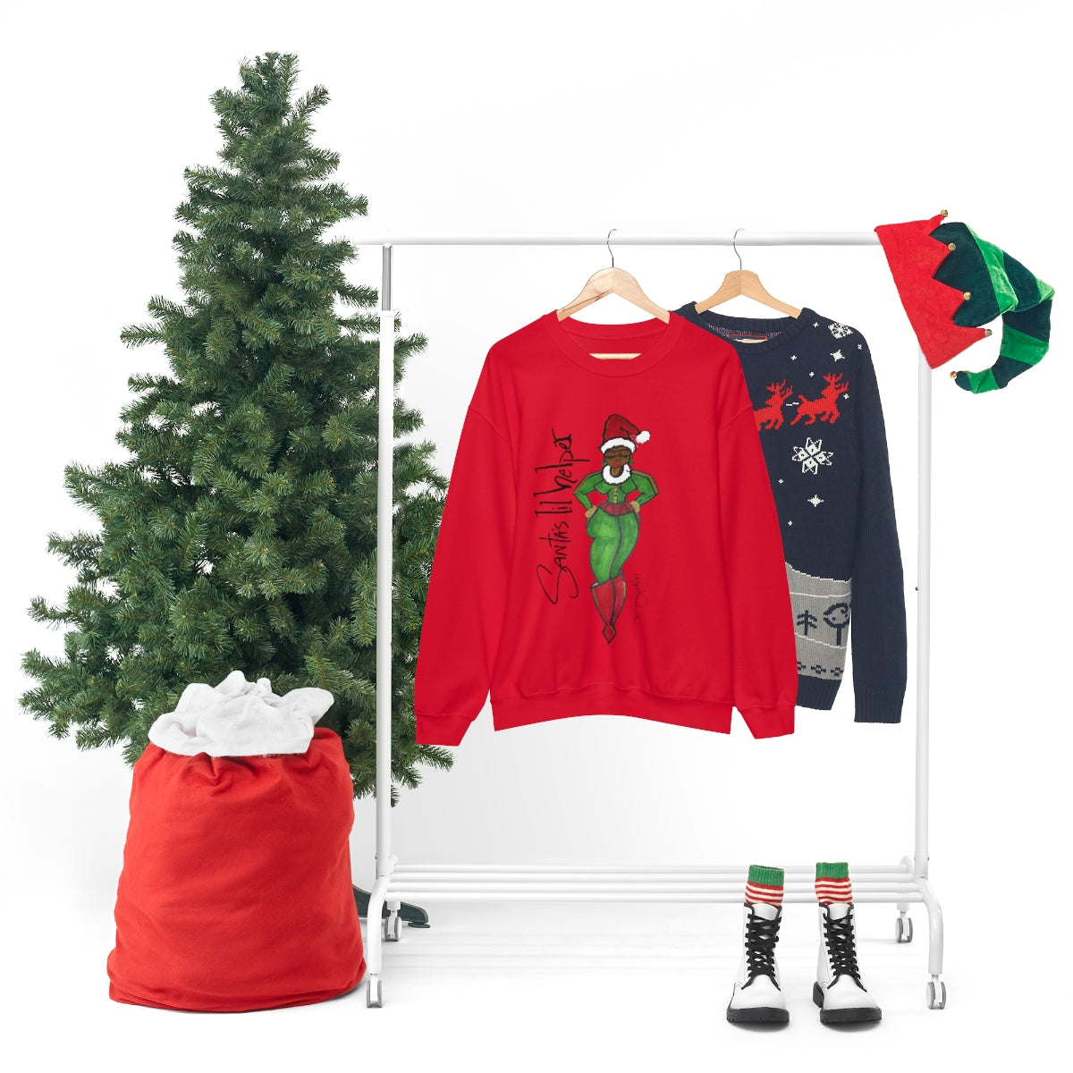 Santa's lil Helper Crewneck