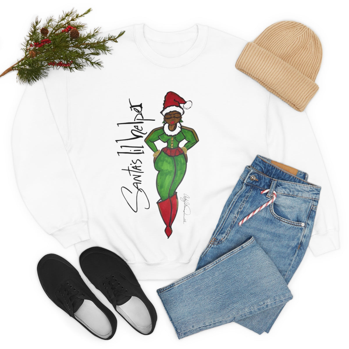 Santa's lil Helper Crewneck