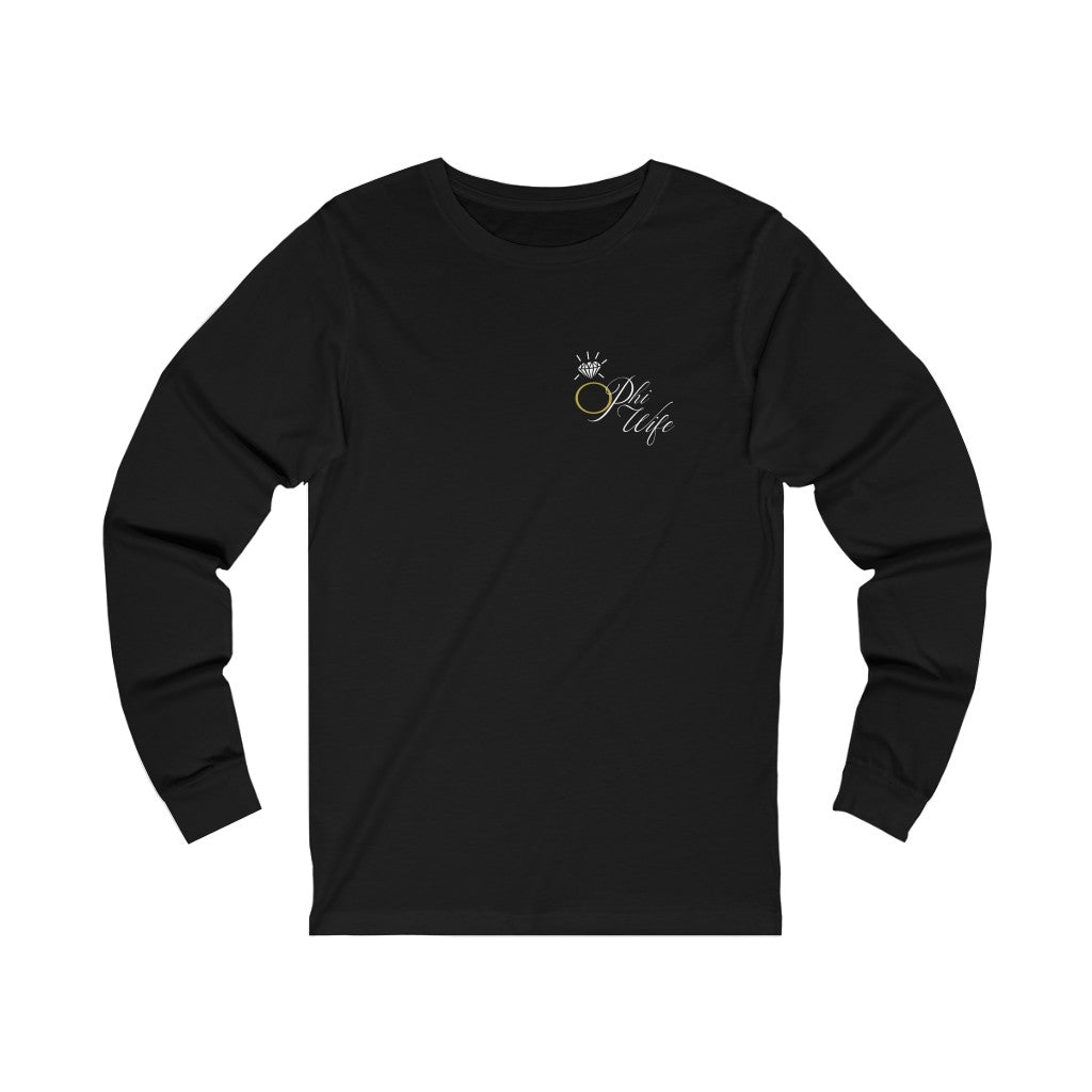 O PHI Wife Long Sleeve Tee (Chest Logo)
