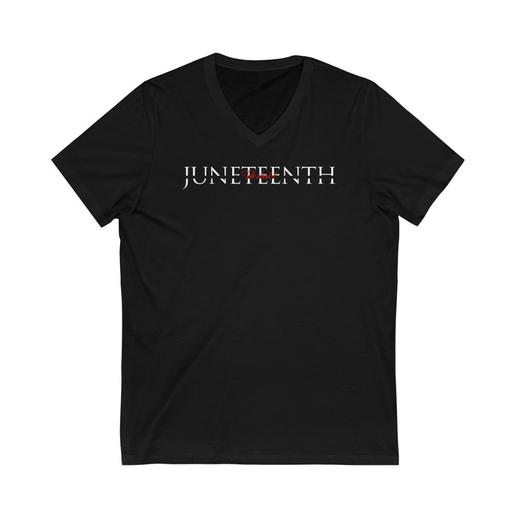 V-Neck Juneteenth "Talk About It" Tee
