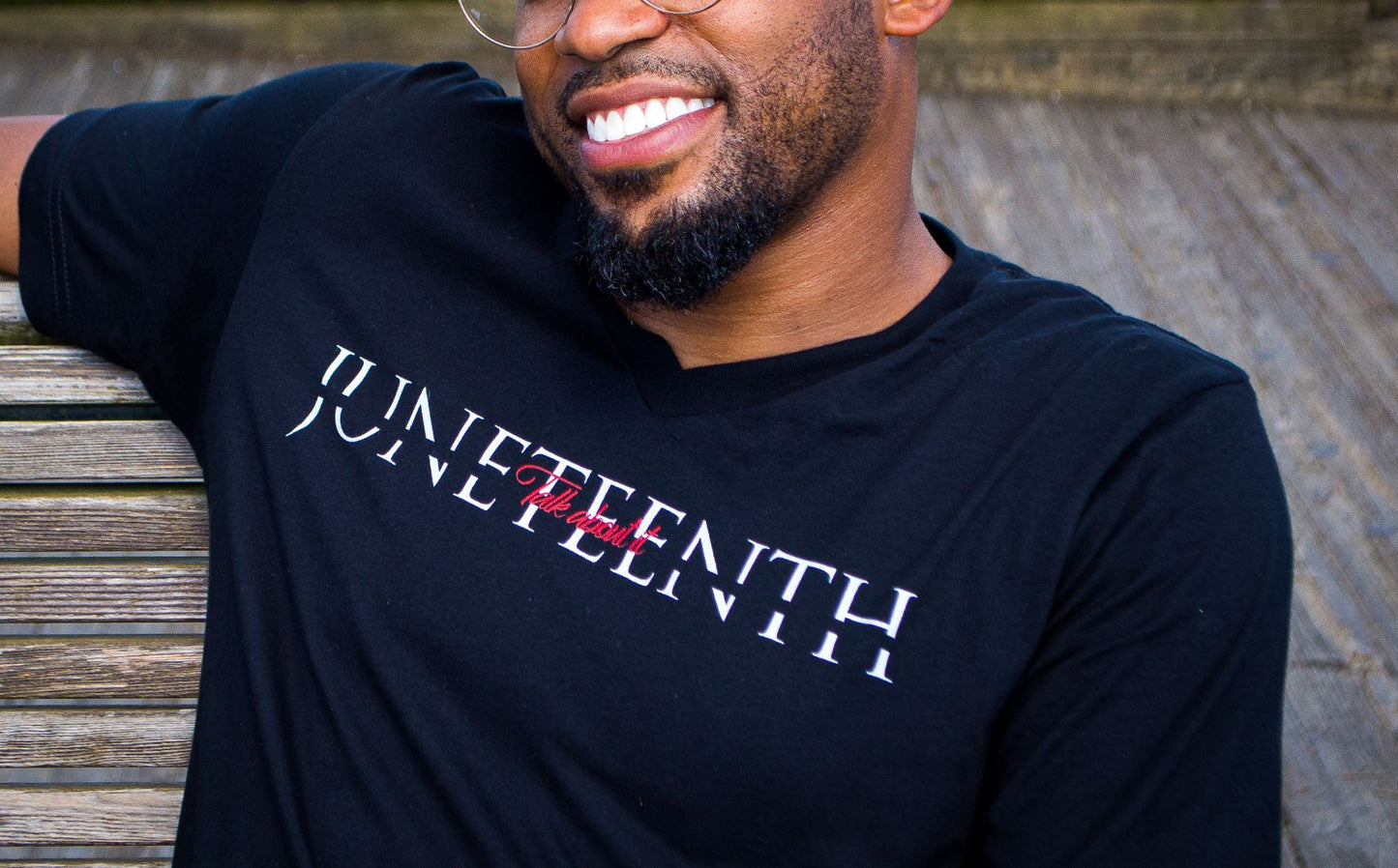 V-Neck Juneteenth "Let It Be Known" Tee