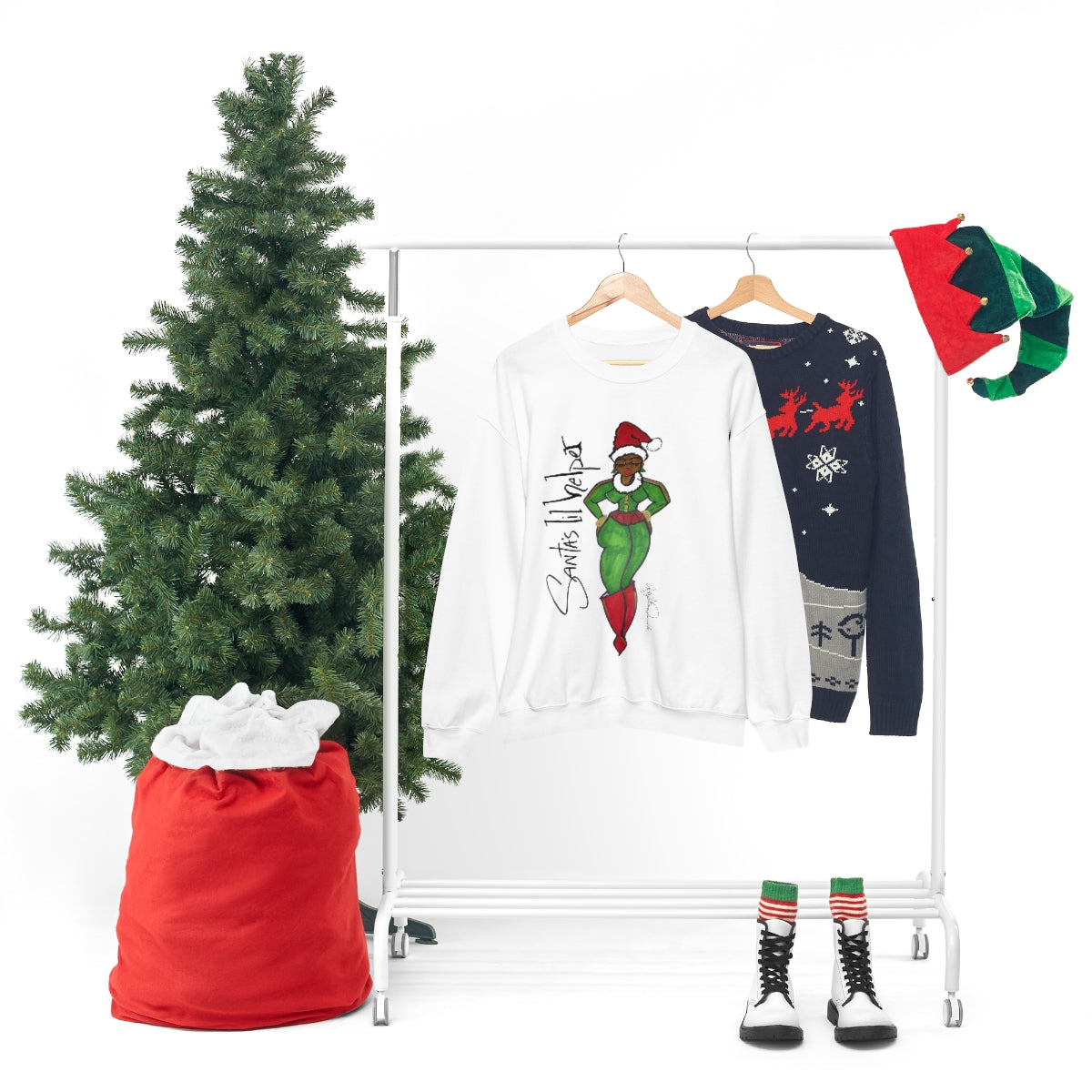 Santa's lil Helper Crewneck