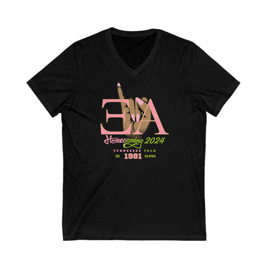 Xi A Short Sleeve V-Neck Tee
