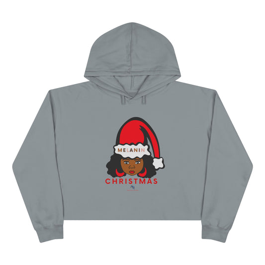 Melanin Christmas Crop Crewneck