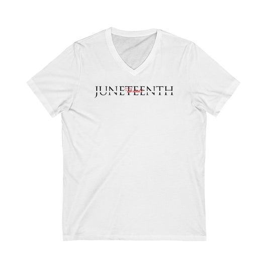 V-Neck Juneteenth "Talk About It" Tee
