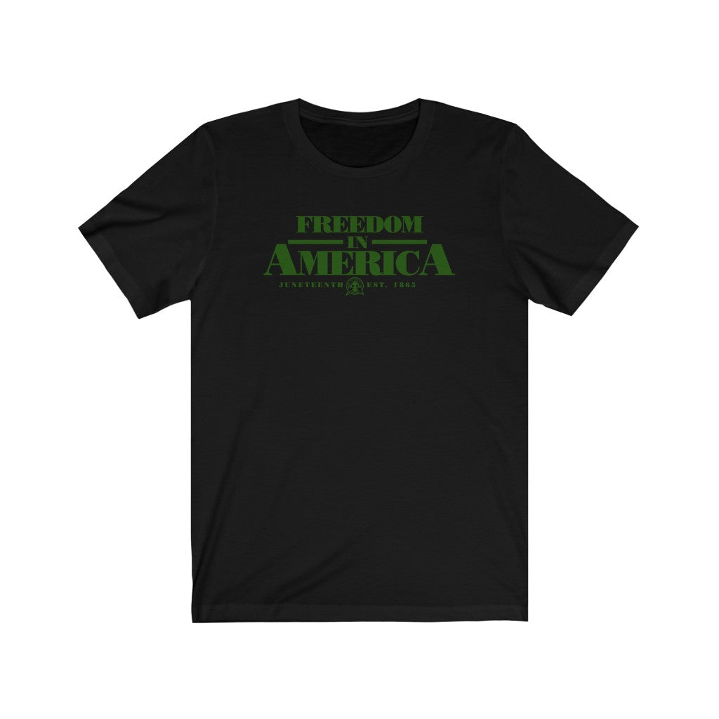 Freedom in America Juneteenth Tee - Green