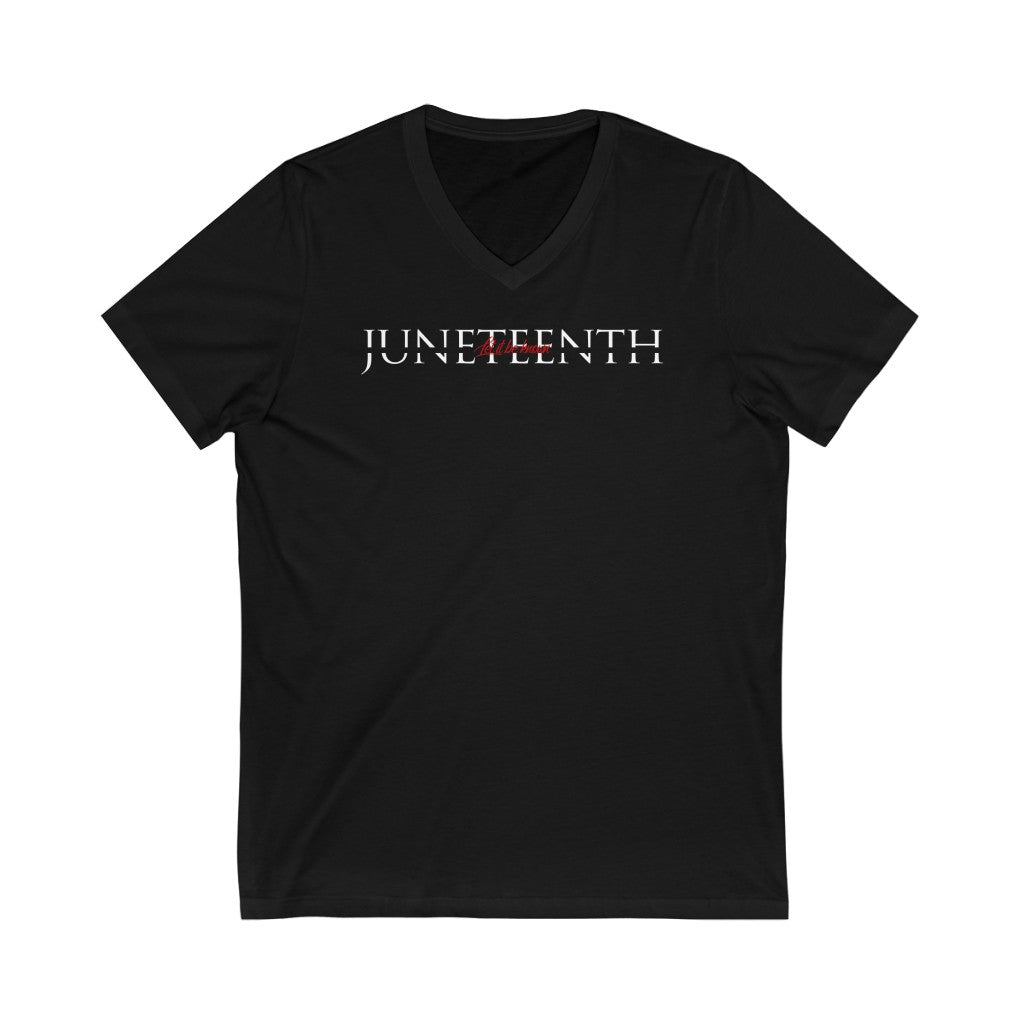 V-Neck Juneteenth "Let It Be Known" Tee