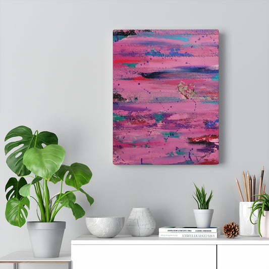 Pink heARTs Print