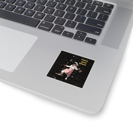 Clean Your Space Stickers