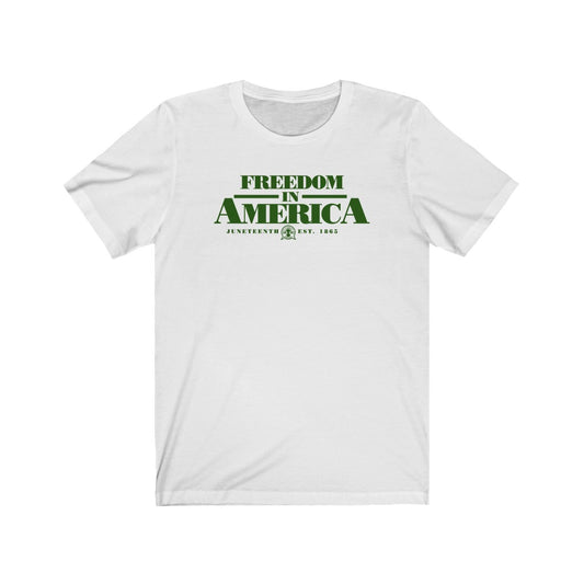 Freedom in America Juneteenth Tee - Green